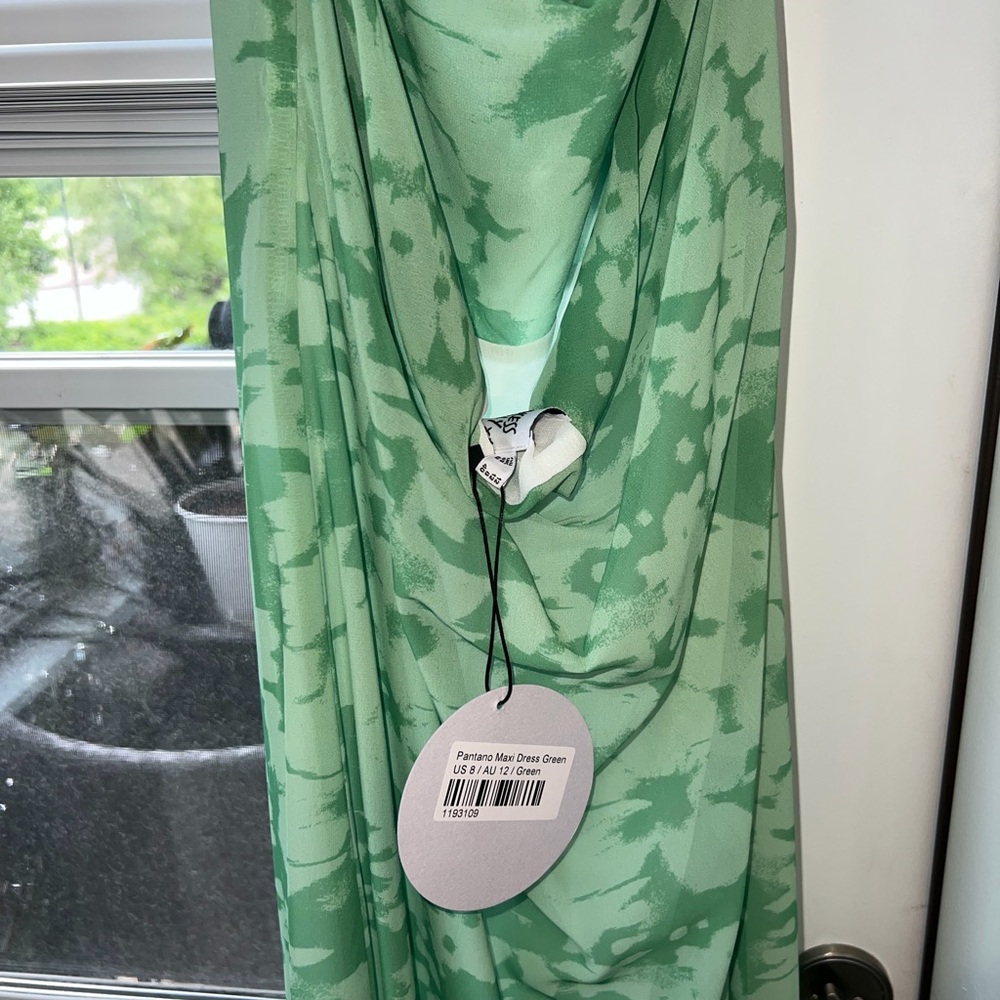 Princess Polly Green Floral Slip Maxi Dress - Picture 2 of 3